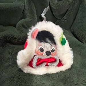 Vintage Annalee Mouse in Santa’s Hat: 1965 🐭🎅🏽